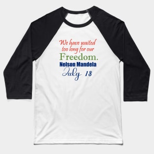 March For Freedom Baseball T-Shirt